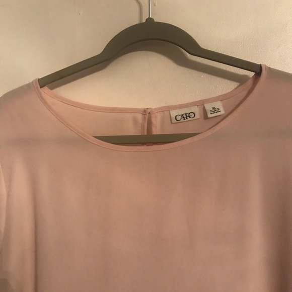 Light Pink 3/4 Sleeve Top - Picture 2 of 5